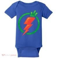 Carrot Power Vegan Funny Gift Cute I Love Veggies Funny Gift Baby Bodysuit thumb 0