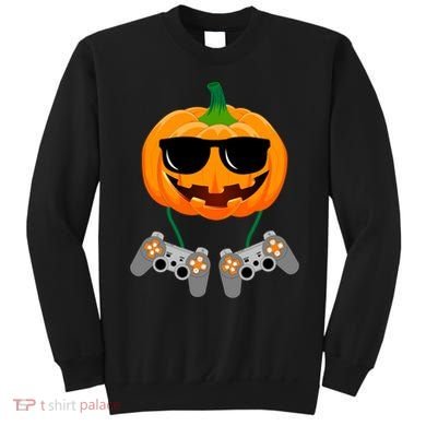 Cool Pumpkin Video Gamer Sweatshirt