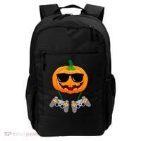 Cool Pumpkin Video Gamer Backpack thumb 0