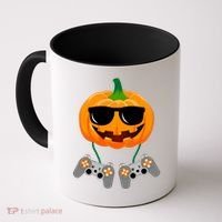 Cool Pumpkin Video Gamer Coffee Mug thumb 0