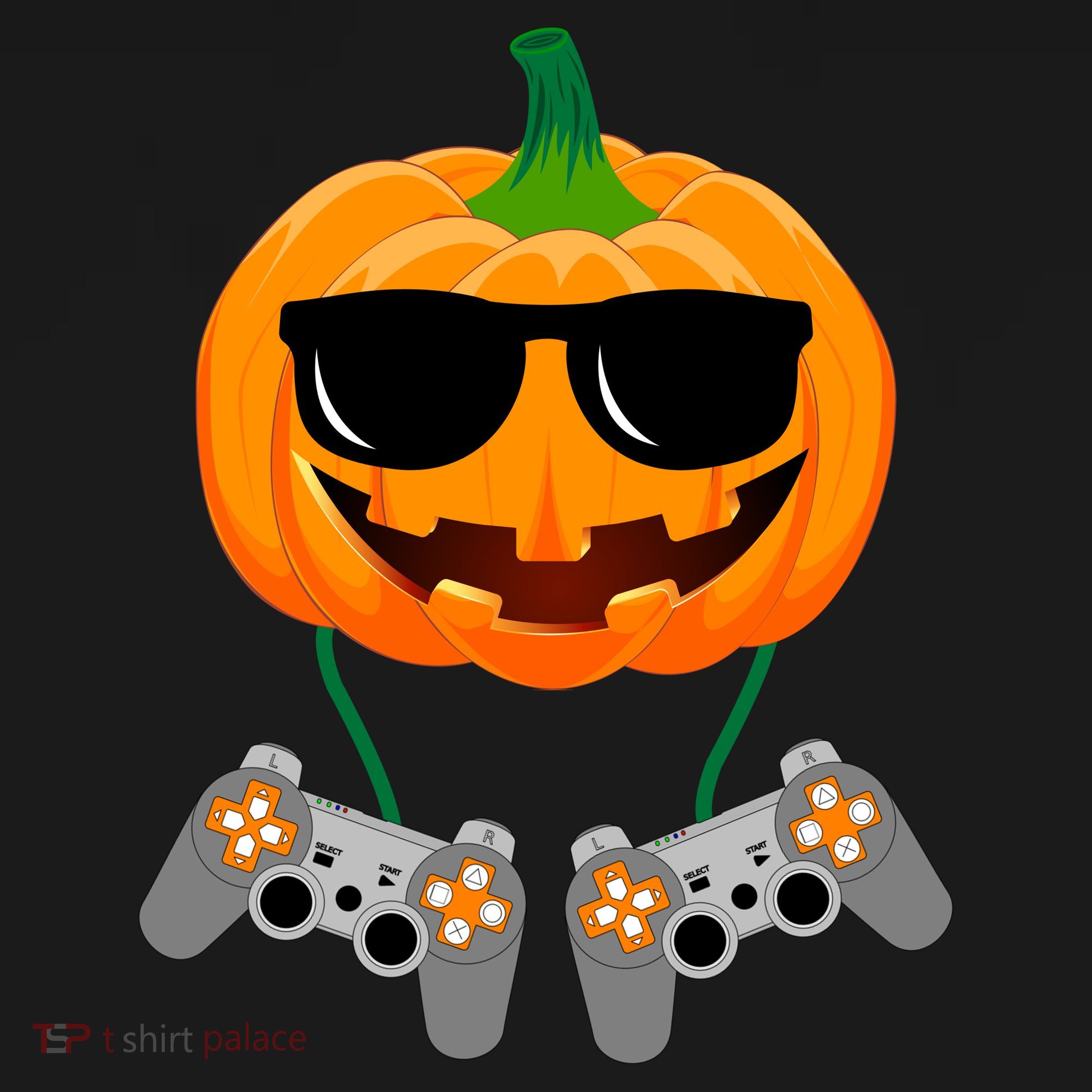 Cool Pumpkin Video Gamer Pajama Set