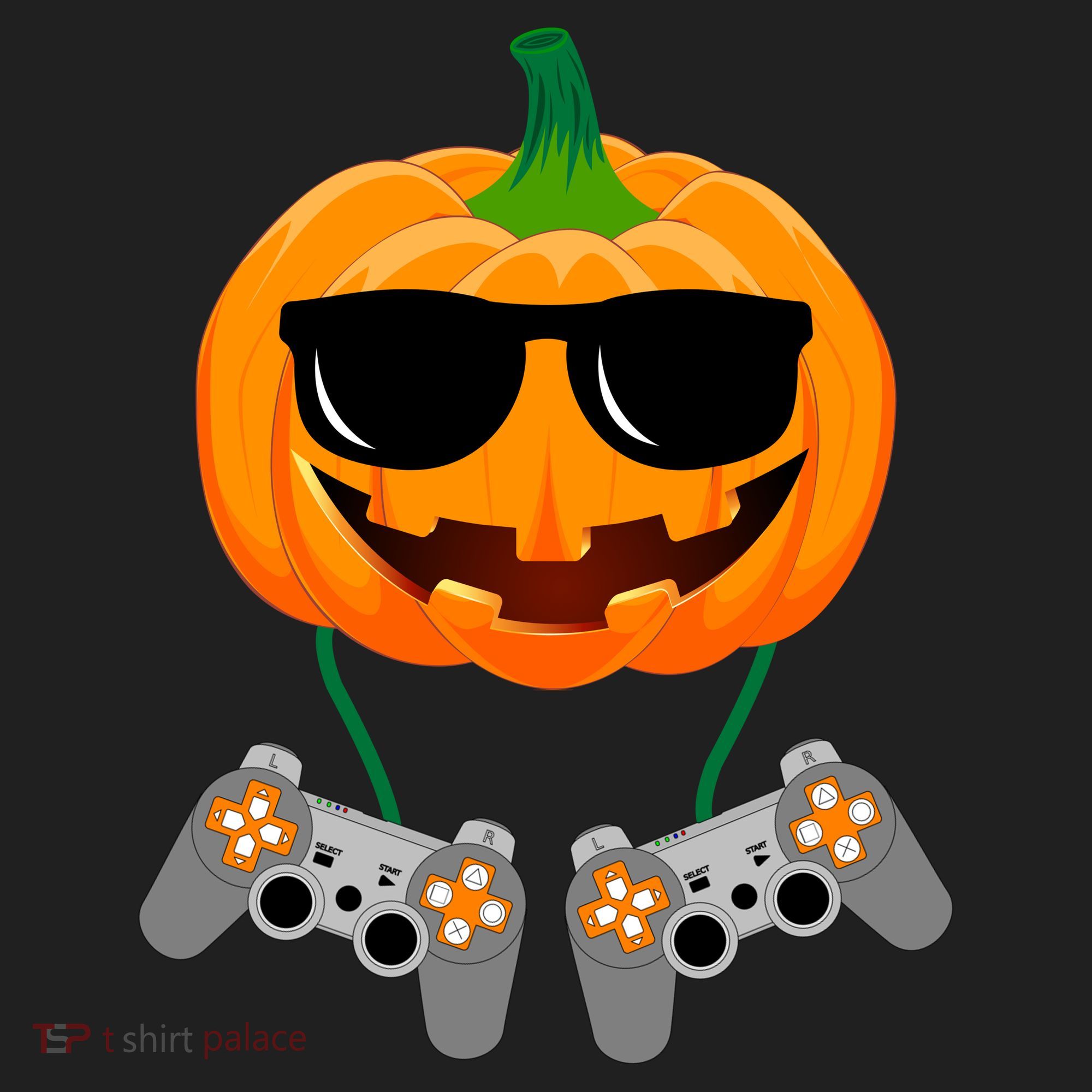 Cool Pumpkin Video Gamer Tumbler
