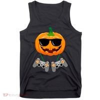 Cool Pumpkin Video Gamer Tank Top thumb 0