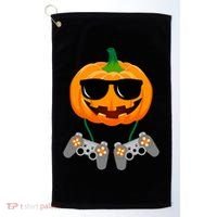 Cool Pumpkin Video Gamer Golf Towel thumb 0