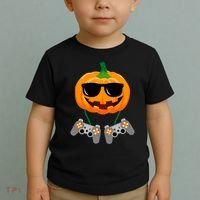 Cool Pumpkin Video Gamer Toddler T-Shirt thumb 2
