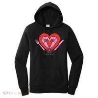 Cute Prawn Valentines Day Heart Shrimp Chef Fork Knife Gift Women's Hoodie thumb 0