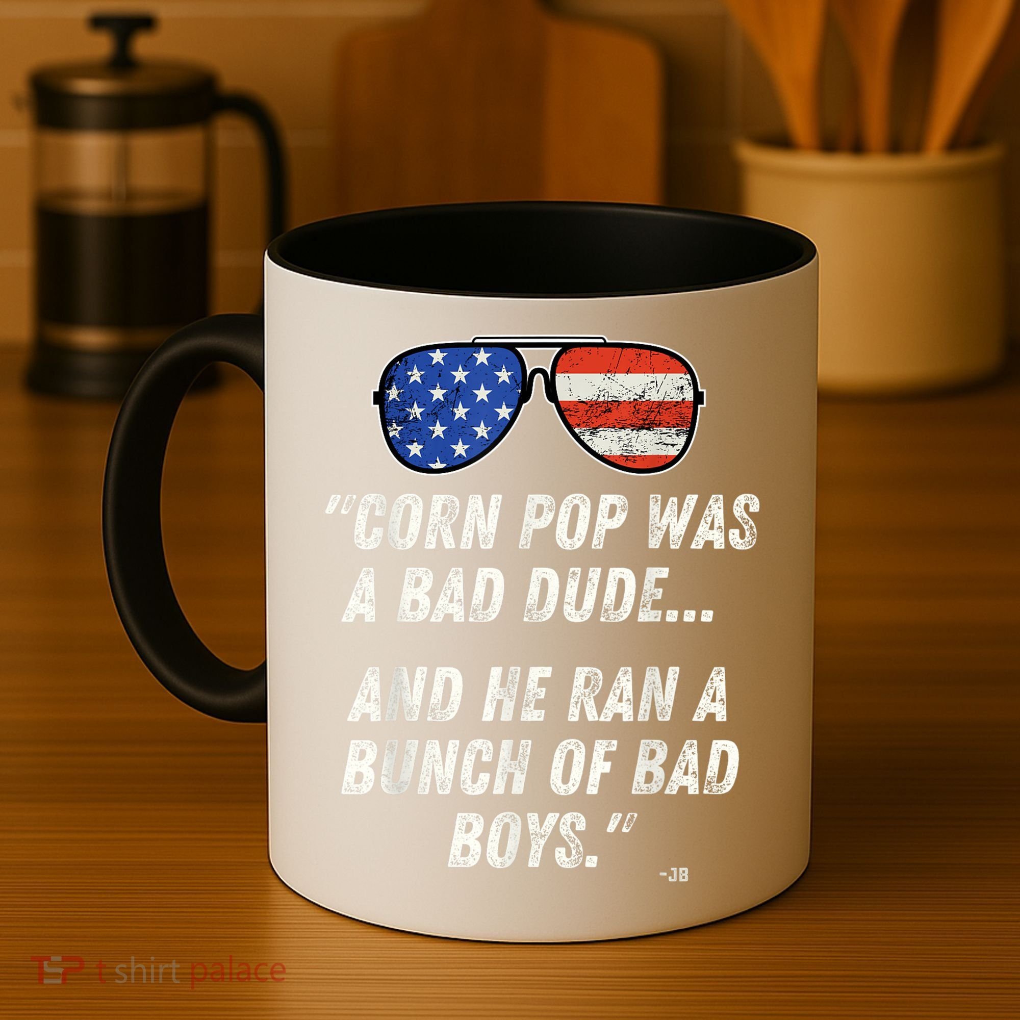 Corn Pop Was A Bad Dude Funny Joe Biden Parody Coffee Mug