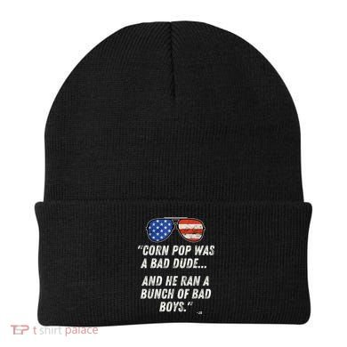 Corn Pop Was A Bad Dude Funny Joe Biden Parody Beanie