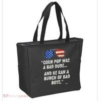Corn Pop Was A Bad Dude Funny Joe Biden Parody Tote Bag thumb 2