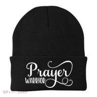 Christian Prayer Warrior Have Faith Quote Bible Verse Beanie thumb 0