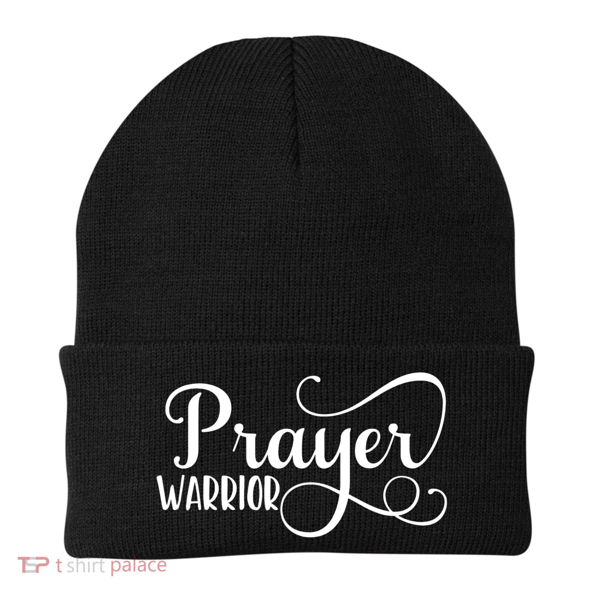 Christian Prayer Warrior Have Faith Quote Bible Verse Beanie