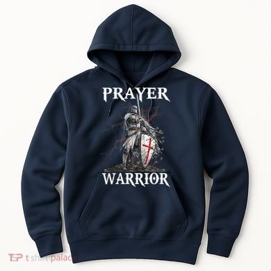 Christian Prayer Warrior Jesus Cross Religious Messages Hoodie