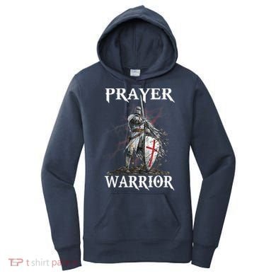 Christian Prayer Warrior Jesus Cross Religious Messages Women's Hoodie