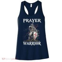 Christian Prayer Warrior Jesus Cross Religious Messages Women's Tank Top thumb 0
