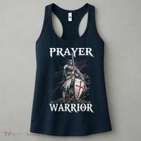 Christian Prayer Warrior Jesus Cross Religious Messages Women's Tank Top thumb 3