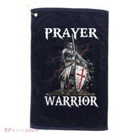 Christian Prayer Warrior Jesus Cross Religious Messages Golf Towel thumb 0