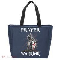 Christian Prayer Warrior Jesus Cross Religious Messages Tote Bag thumb 0