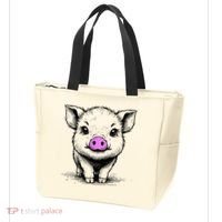 Cute Pig With Nose Drawing Tote Bag thumb 3