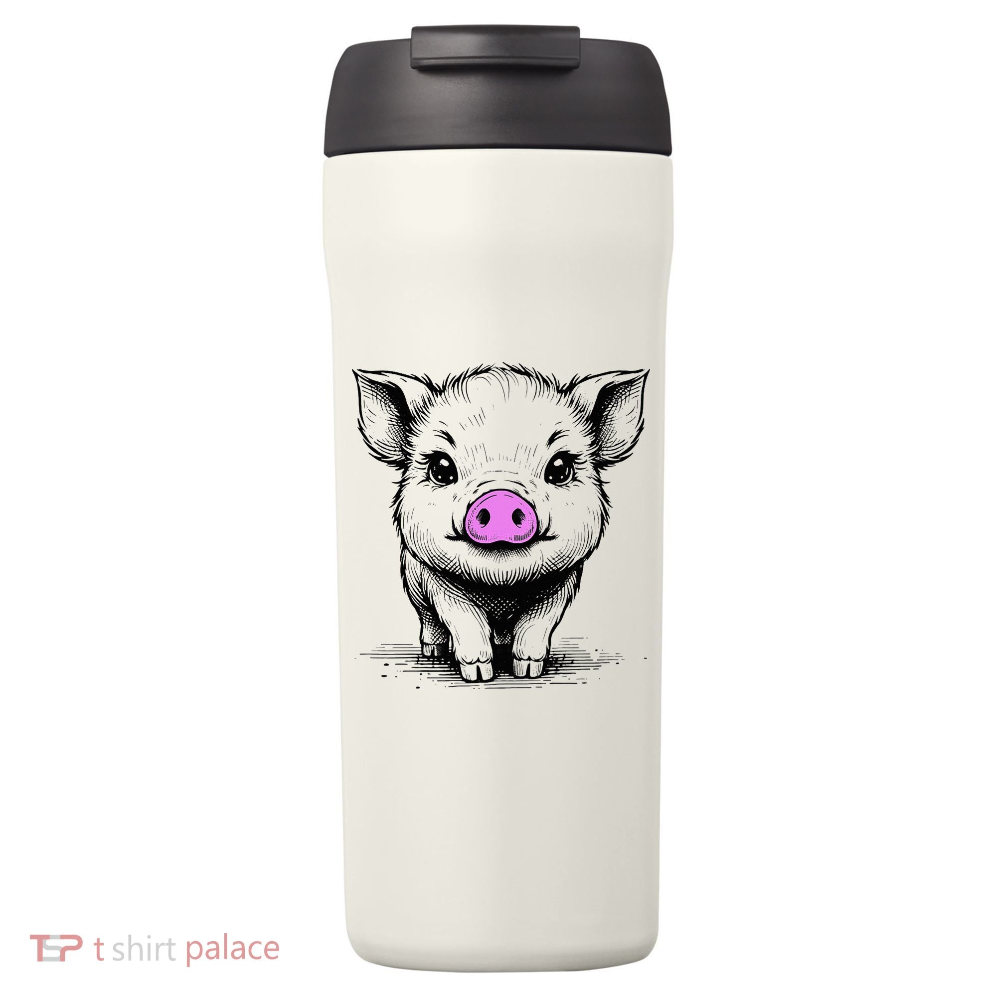 Cute Pig With Nose Drawing 24oz Duet Stainless Steel Tumbler