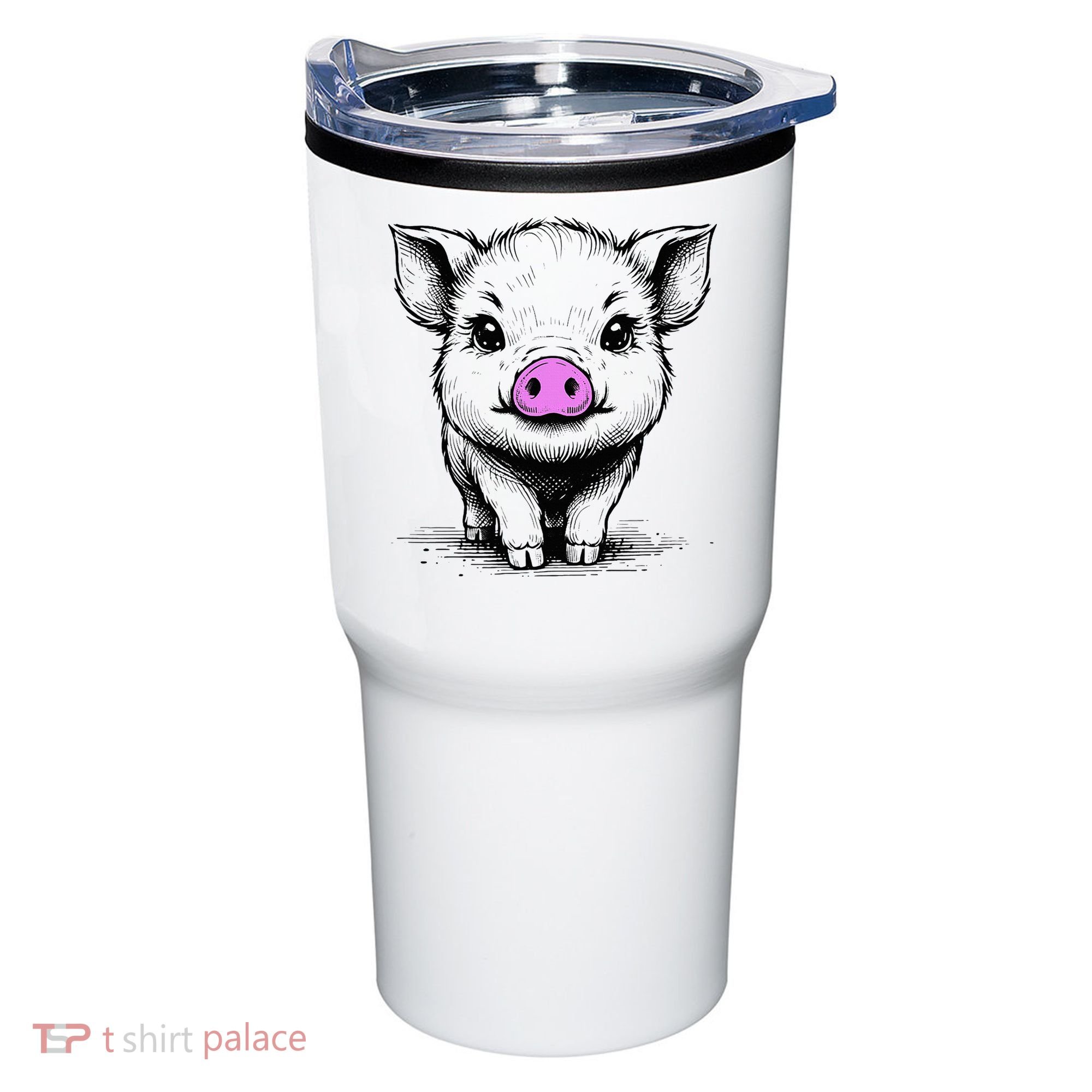 Cute Pig With Nose Drawing Tumbler