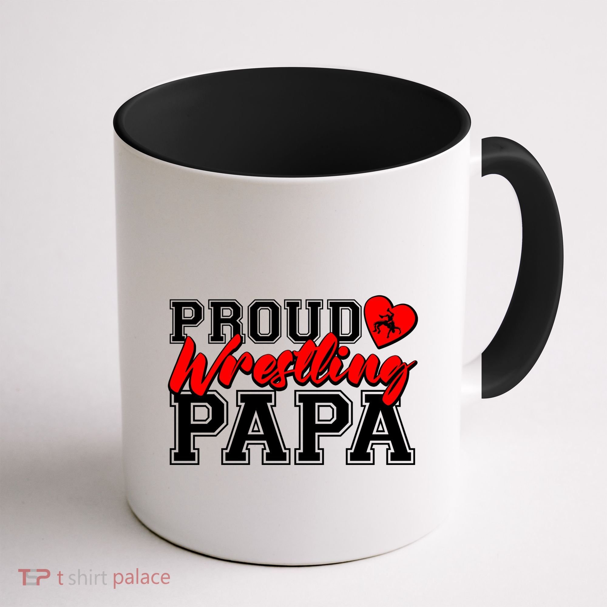 Cute Proud Wrestling Papa Coffee Mug