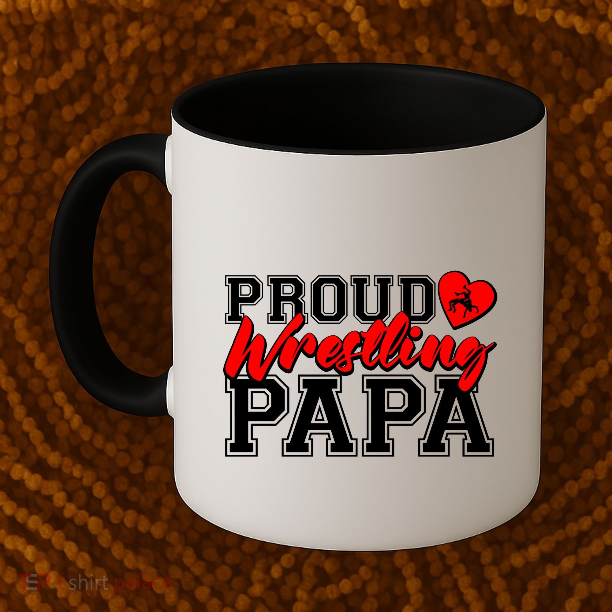 Cute Proud Wrestling Papa Coffee Mug