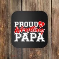 Cute Proud Wrestling Papa Coaster thumb 0