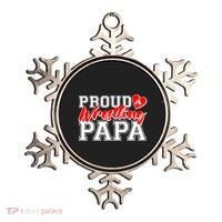 Cute Proud Wrestling Papa Ornament thumb 0