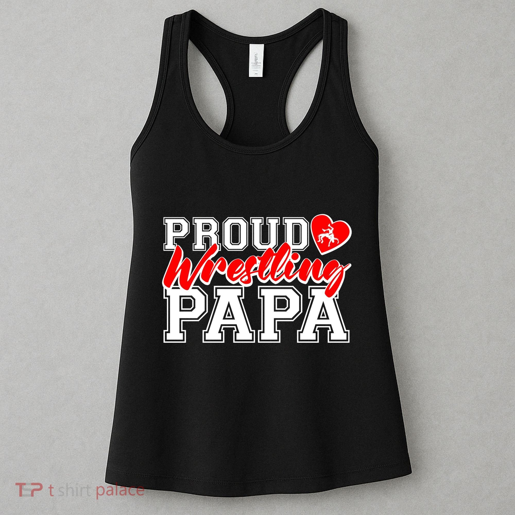 Cute Proud Wrestling Papa Women's Tank Top