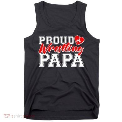 Cute Proud Wrestling Papa Tank Top