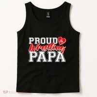 Cute Proud Wrestling Papa Tank Top thumb 2