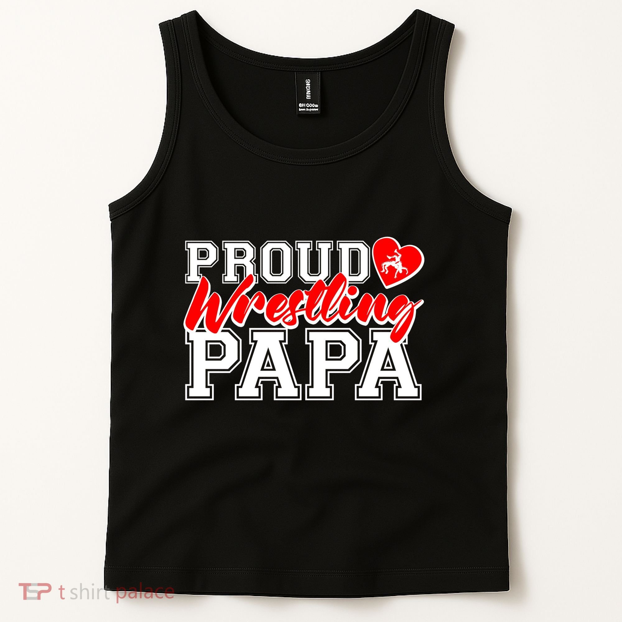 Cute Proud Wrestling Papa Tank Top