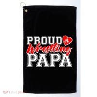 Cute Proud Wrestling Papa Golf Towel thumb 0