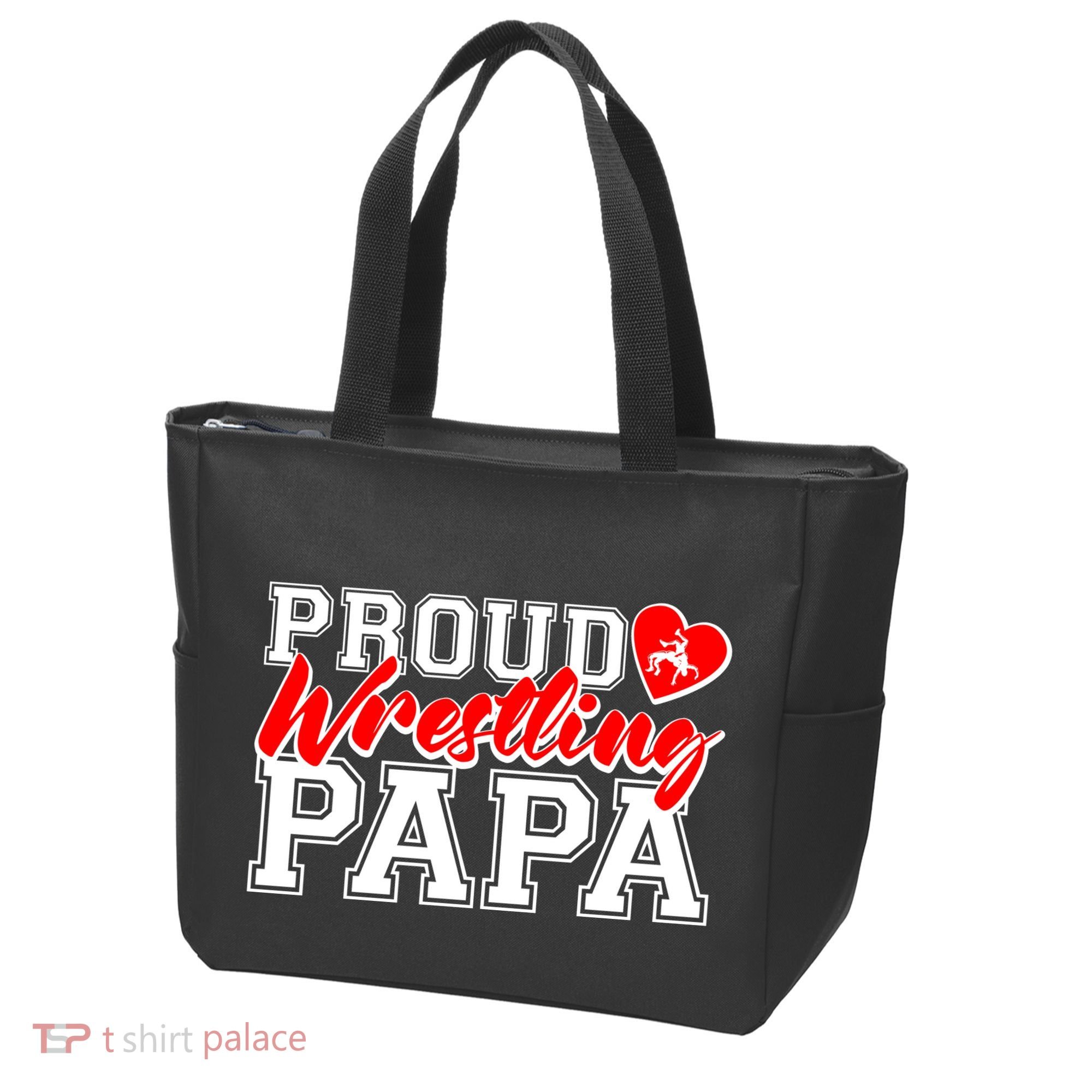 Cute Proud Wrestling Papa Tote Bag