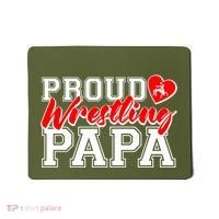 Cute Proud Wrestling Papa Mousepad thumb 0