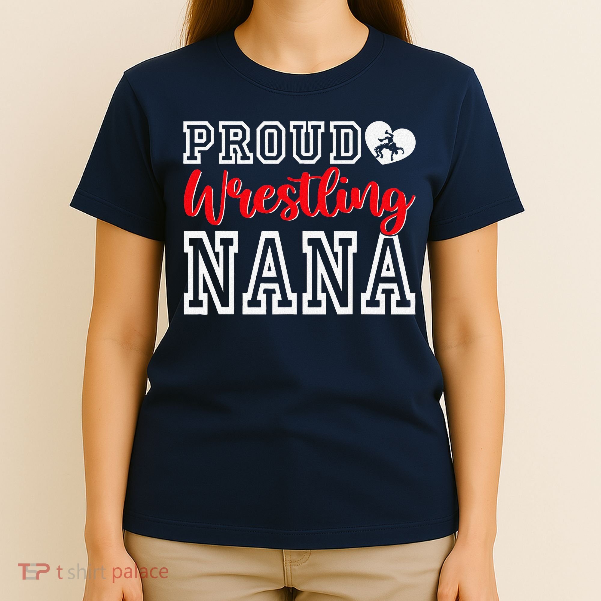 Cute Proud Wrestling Nana MotherS Day Christmas T-Shirt