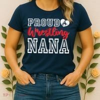 Cute Proud Wrestling Nana MotherS Day Christmas Women's T-Shirt thumb 2
