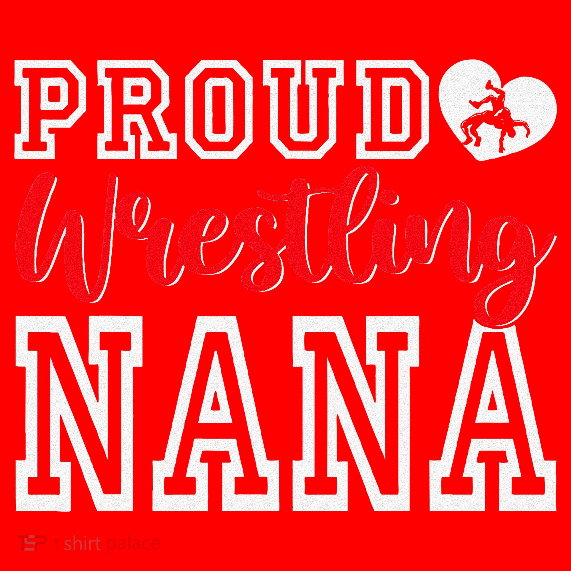 Cute Proud Wrestling Nana MotherS Day Christmas Santa Hat