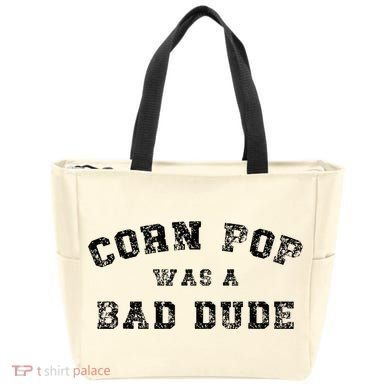 Corn Pop Was A Bad Dude Athletic Cornpop Meme Tote Bag