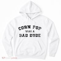 Corn Pop Was A Bad Dude Athletic Cornpop Meme Hoodie thumb 0