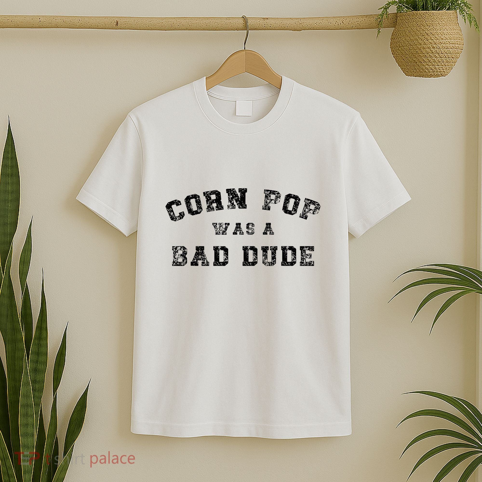 Corn Pop Was A Bad Dude Athletic Cornpop Meme T-Shirt