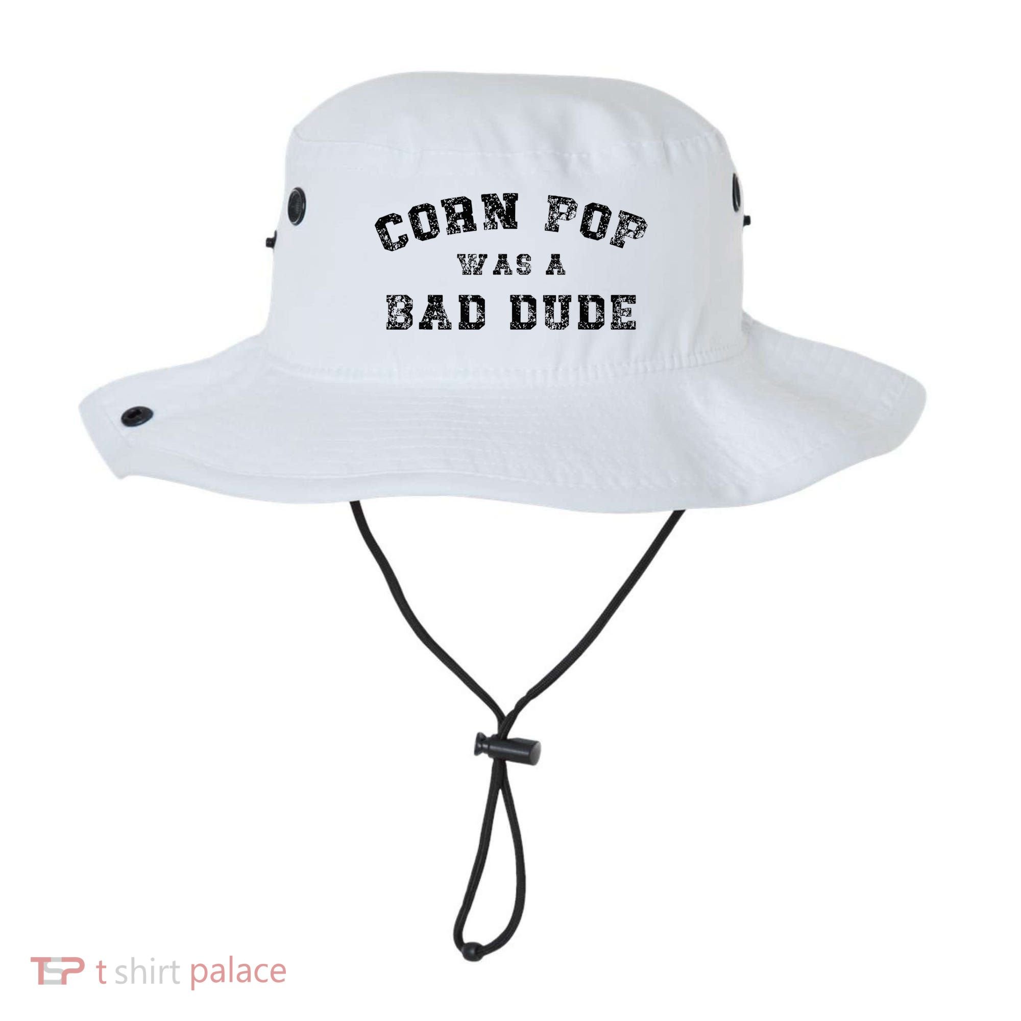 Corn Pop Was A Bad Dude Athletic Cornpop Meme Bucket Hat