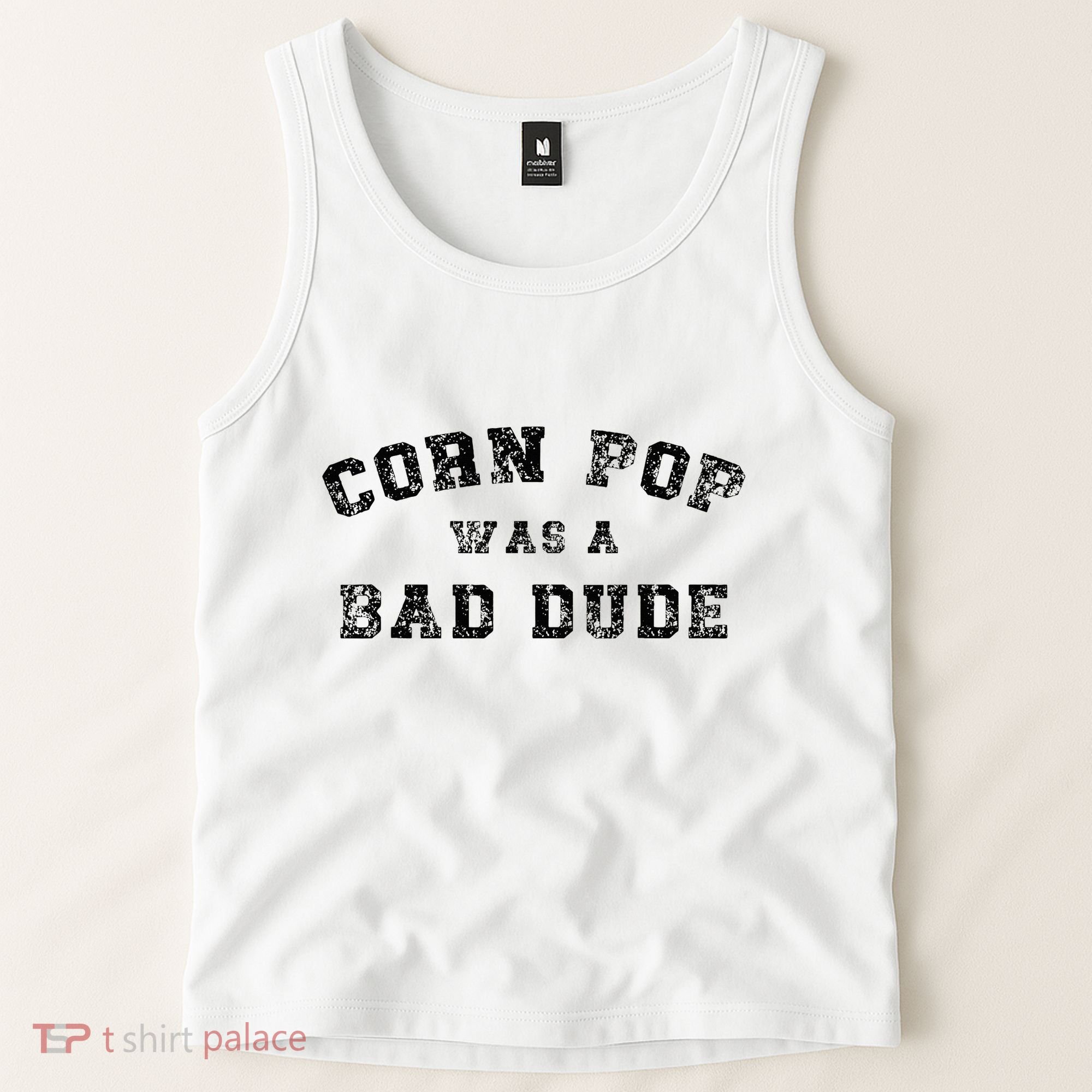 Corn Pop Was A Bad Dude Athletic Cornpop Meme Tank Top