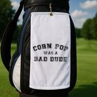 Corn Pop Was A Bad Dude Athletic Cornpop Meme Golf Towel thumb 2