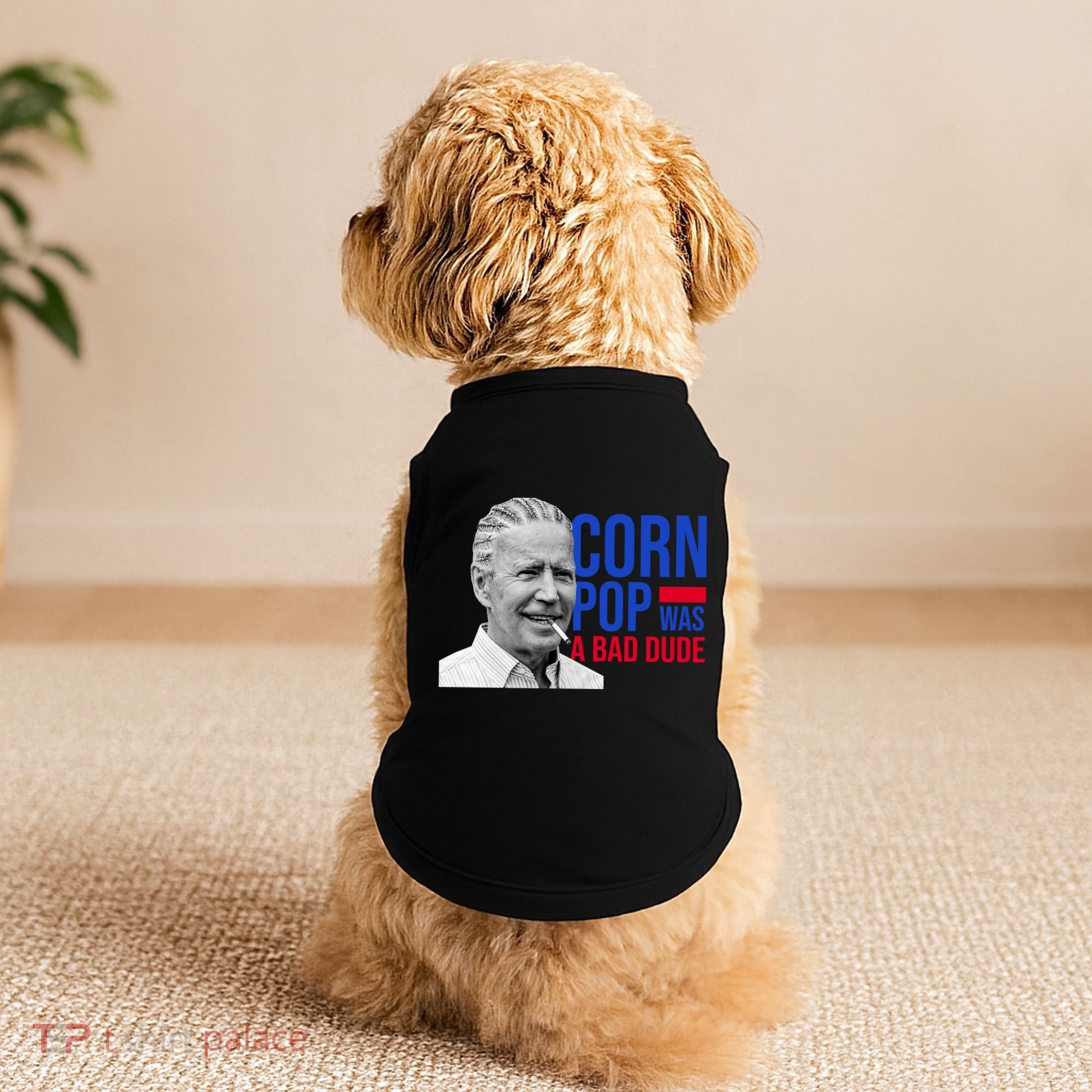 Corn Pop Was A Bad Dude Funny Joe Biden Doggie Tank