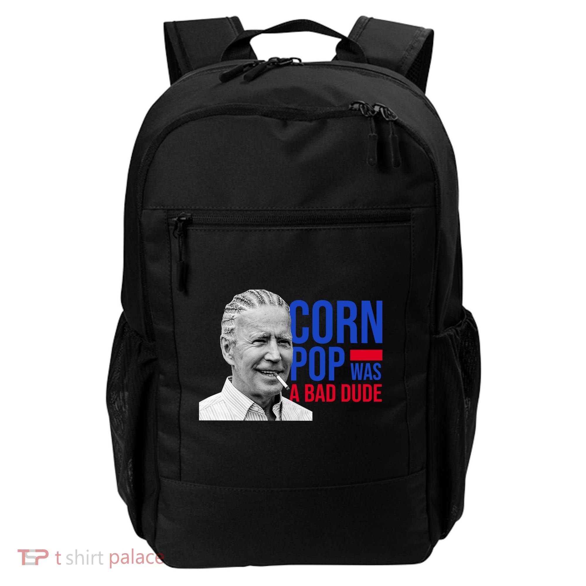Corn Pop Was A Bad Dude Funny Joe Biden Backpack