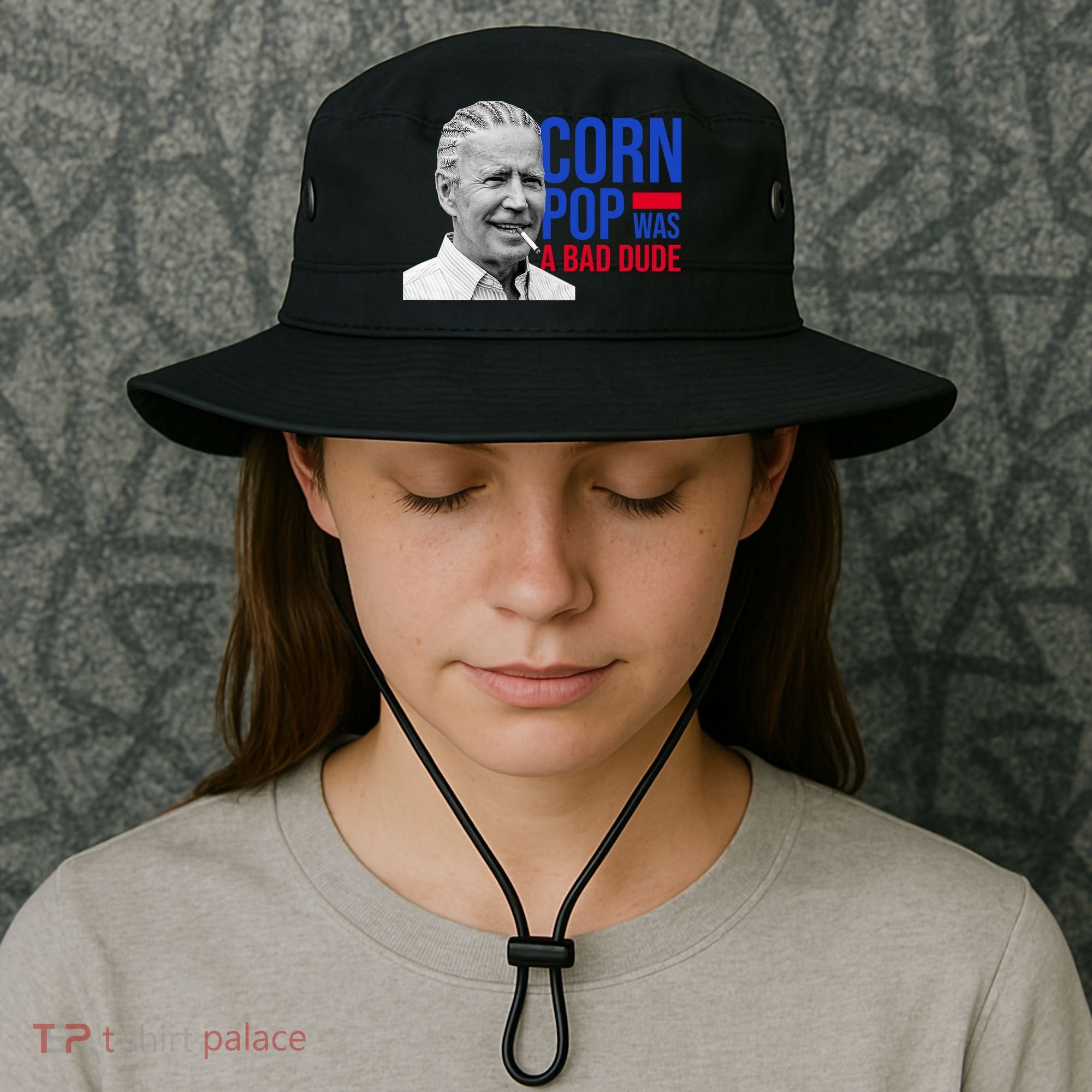 Corn Pop Was A Bad Dude Funny Joe Biden Bucket Hat