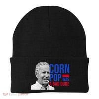 Corn Pop Was A Bad Dude Funny Joe Biden Beanie thumb 0