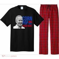 Corn Pop Was A Bad Dude Funny Joe Biden Pajama Set thumb 0