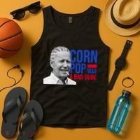 Corn Pop Was A Bad Dude Funny Joe Biden Tank Top thumb 4